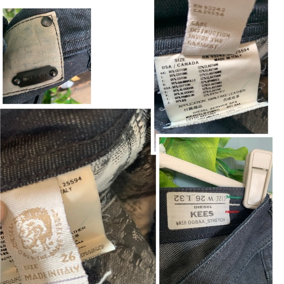 NWOT Diesel Flair Kees wash 008AA Stretch Trouser - Picture 8 of 10